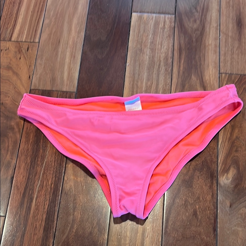 Women's Pink and Orange Bikini Bottom size large